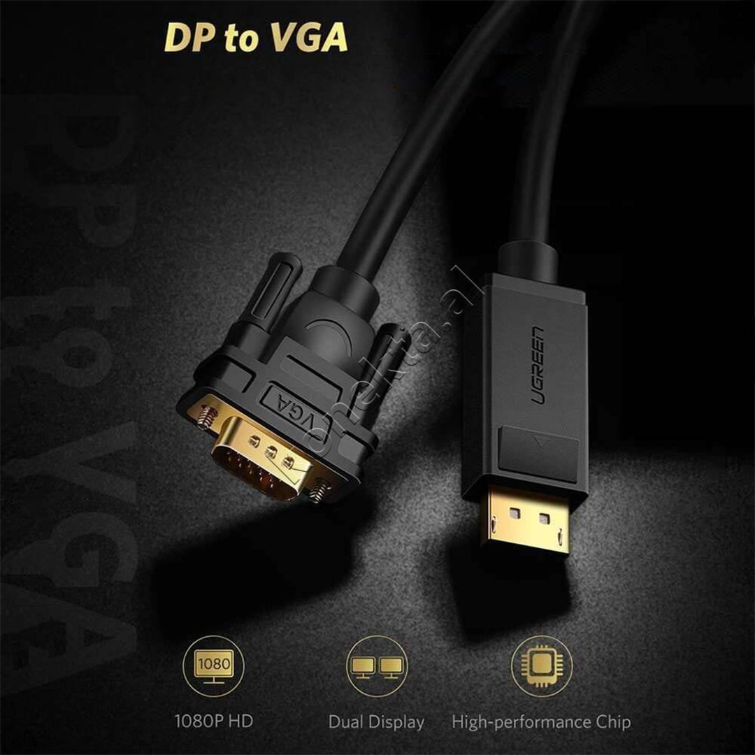Kabell DisplayPort Ne VGA Full HD 1080p 1.5m Ugreen