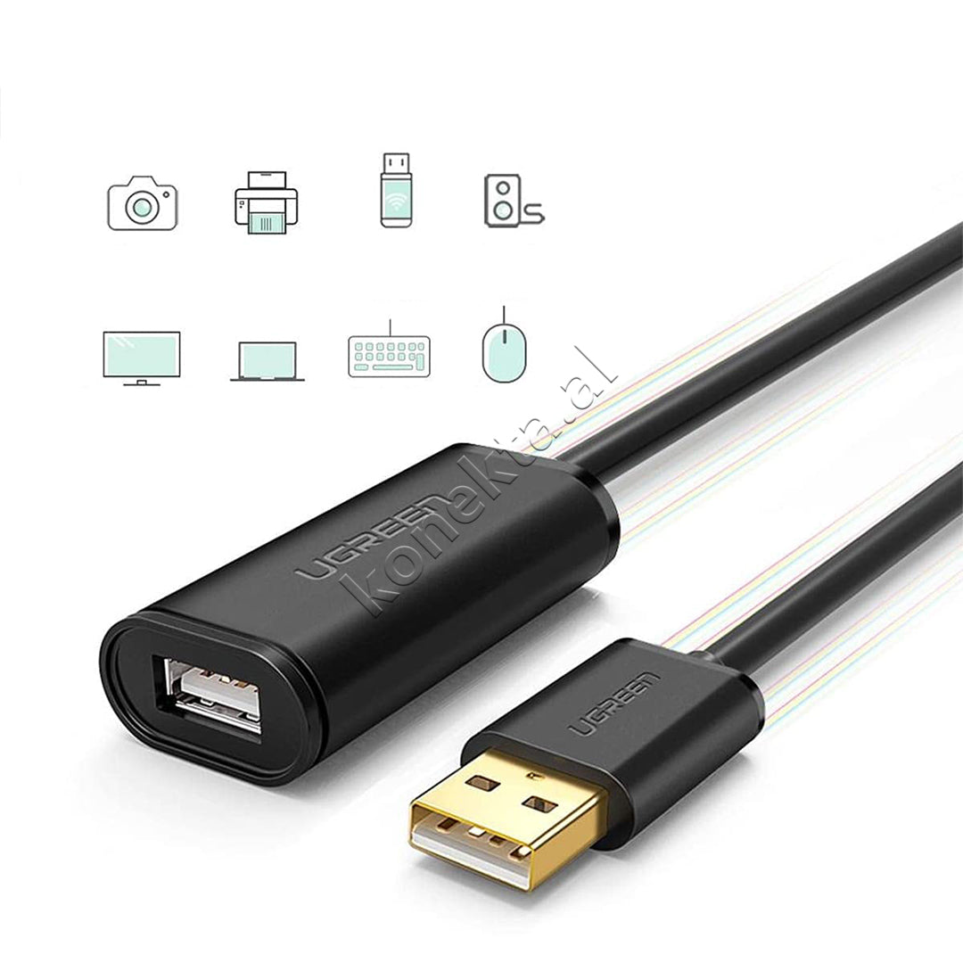 Kabell USB-C (M) Ne USB-C (F) Ugreen 20m