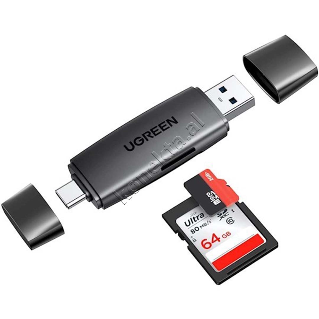 Lexues Kartash Ugreen Me Porte USB-A & USB-C Per SD/ Micro SD