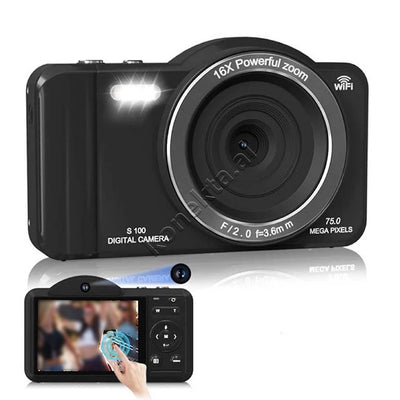 Kamera Digjitale 5K 75MP Me Ekran 2.8"