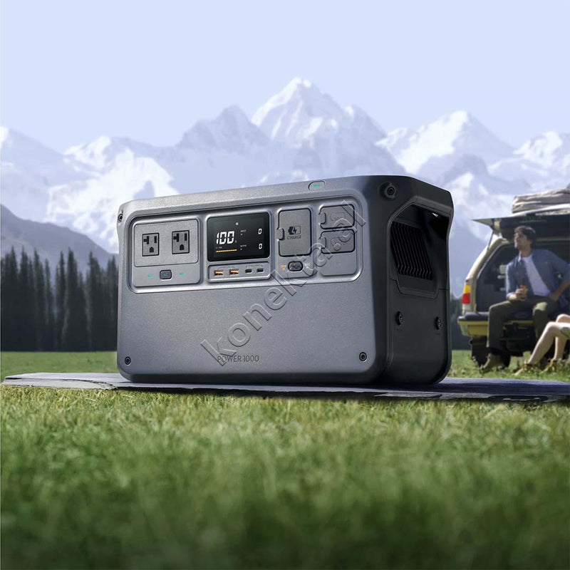 Stacion Karikimi DJI Power 1000W Me 9 Porta Dhe 6 Panele Solare