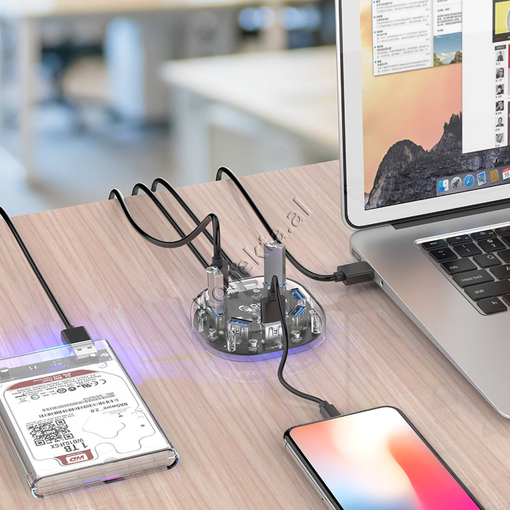 Adaptor Me 7 Porta USB3.0 Per Kompjuter / Laptop Me Porte USB