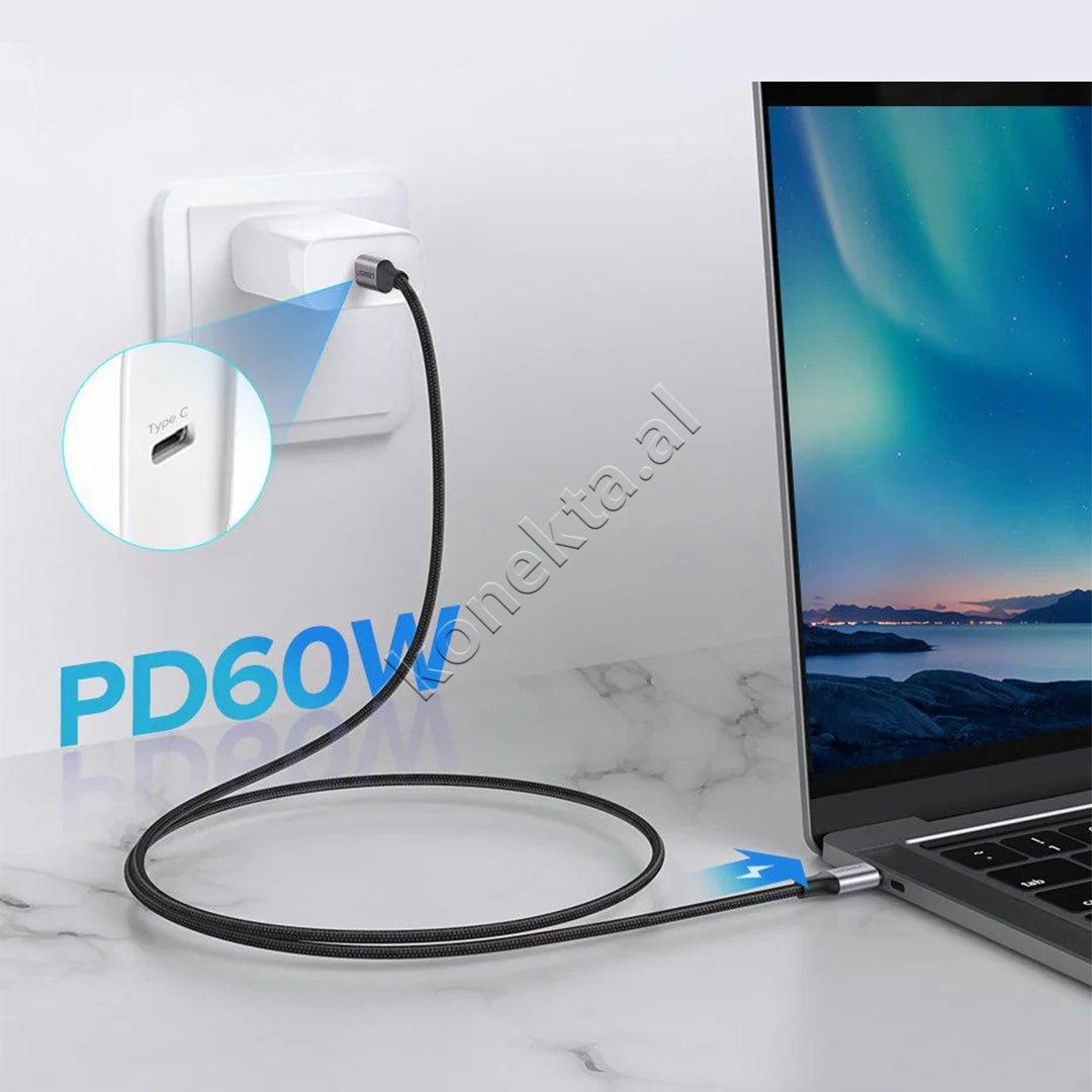 Kabell USB-C (M) Ne USB-C (M) Ugreen 1m