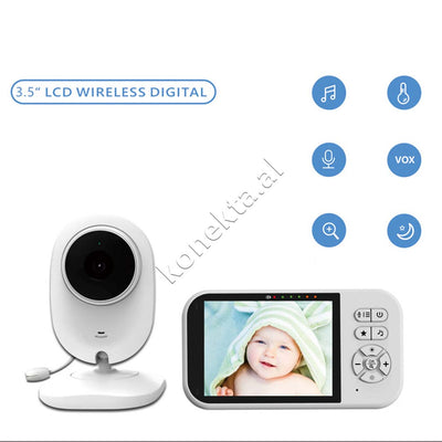 Kamera Per Monitorimin E Foshnjes Me Ekran 3.5" Dhe Mikrofon Te Integruar