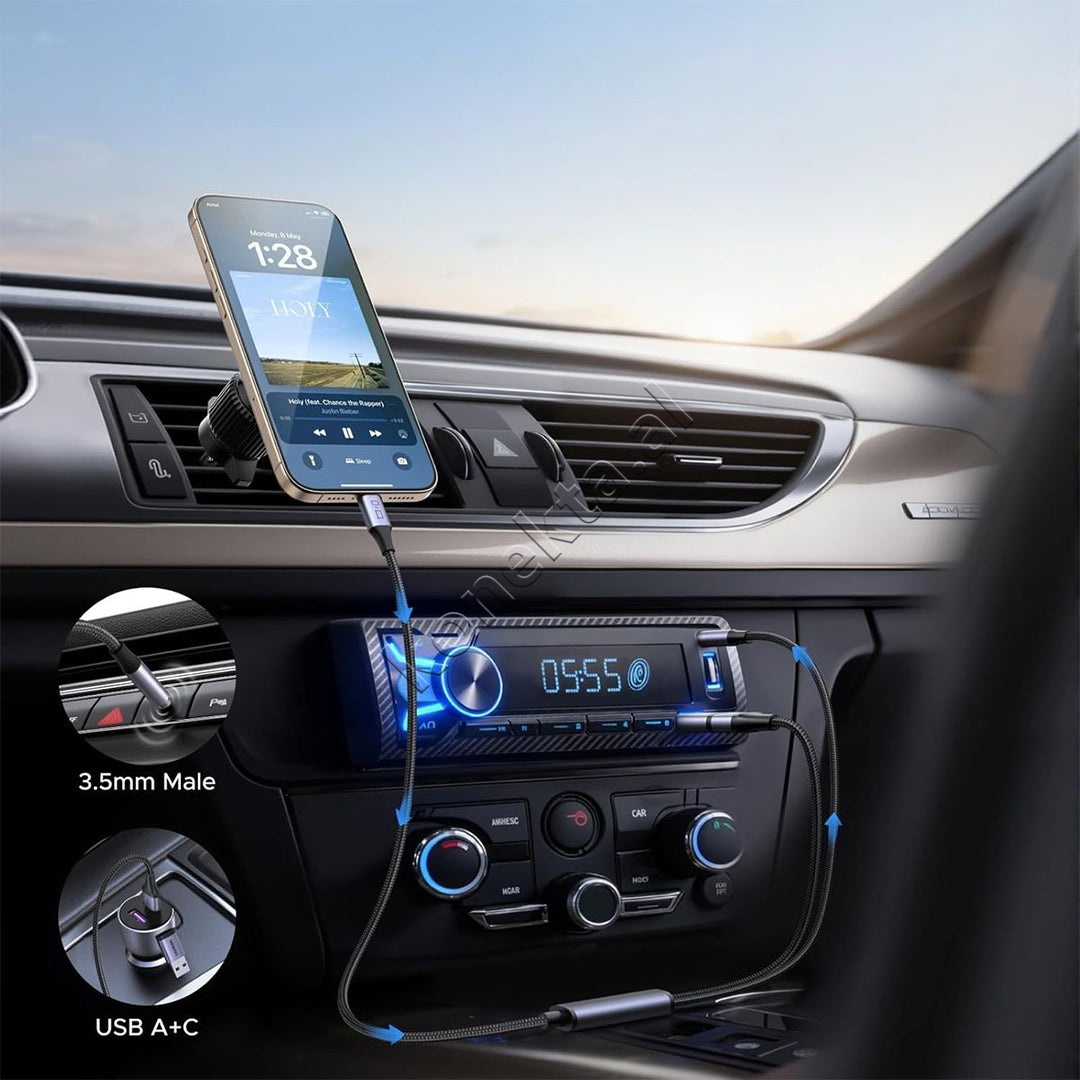 Adaptor Audio 2 Ne 1 USB-C - USB-A/C + AUX Ugreen