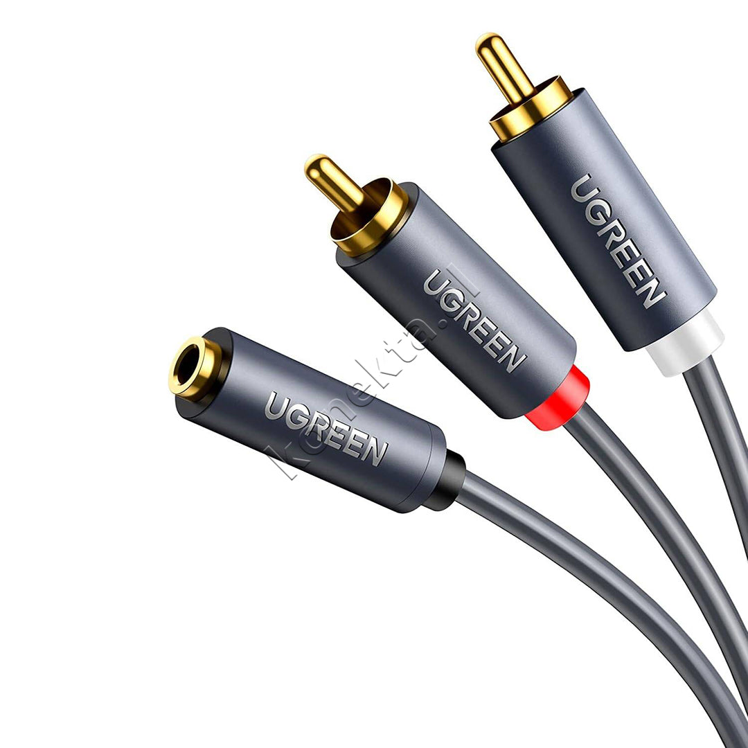 Kabell Audio 3.5mm (F) Ne 2RCA (M) 1m Ugreen