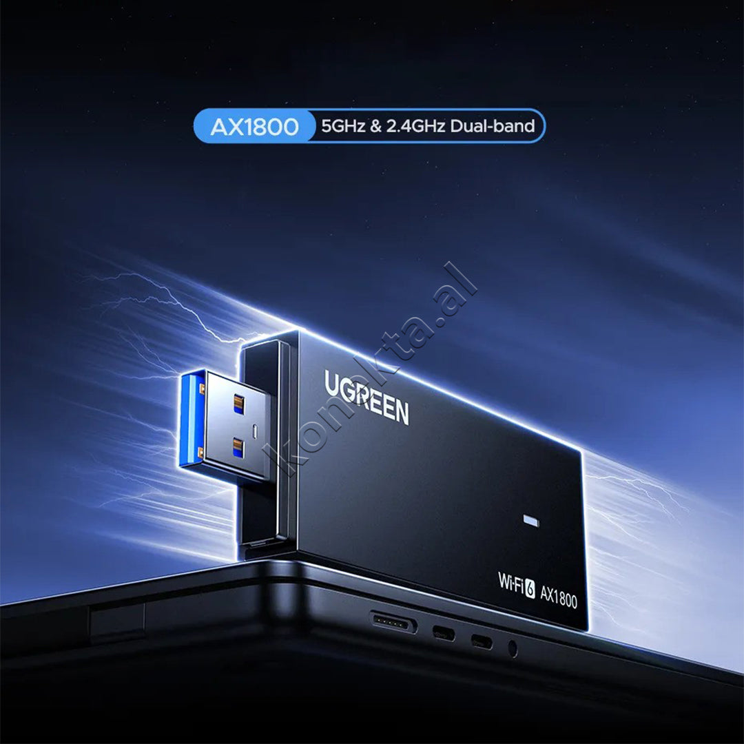 Adaptor Wi-Fi 6 Dual Band AX1800 Ugreen