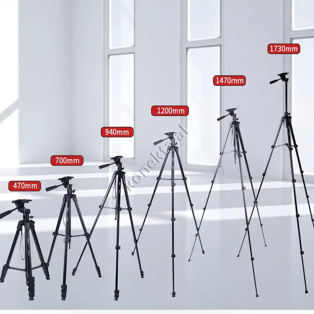 Trekëmbesh (Tripod) i Çmontueshëm si Monopod me Gjatësi dhe Kënd Të Gradueshëm për Kamera, Telefon, Tablet ,GoPro, SLR,  Etj.