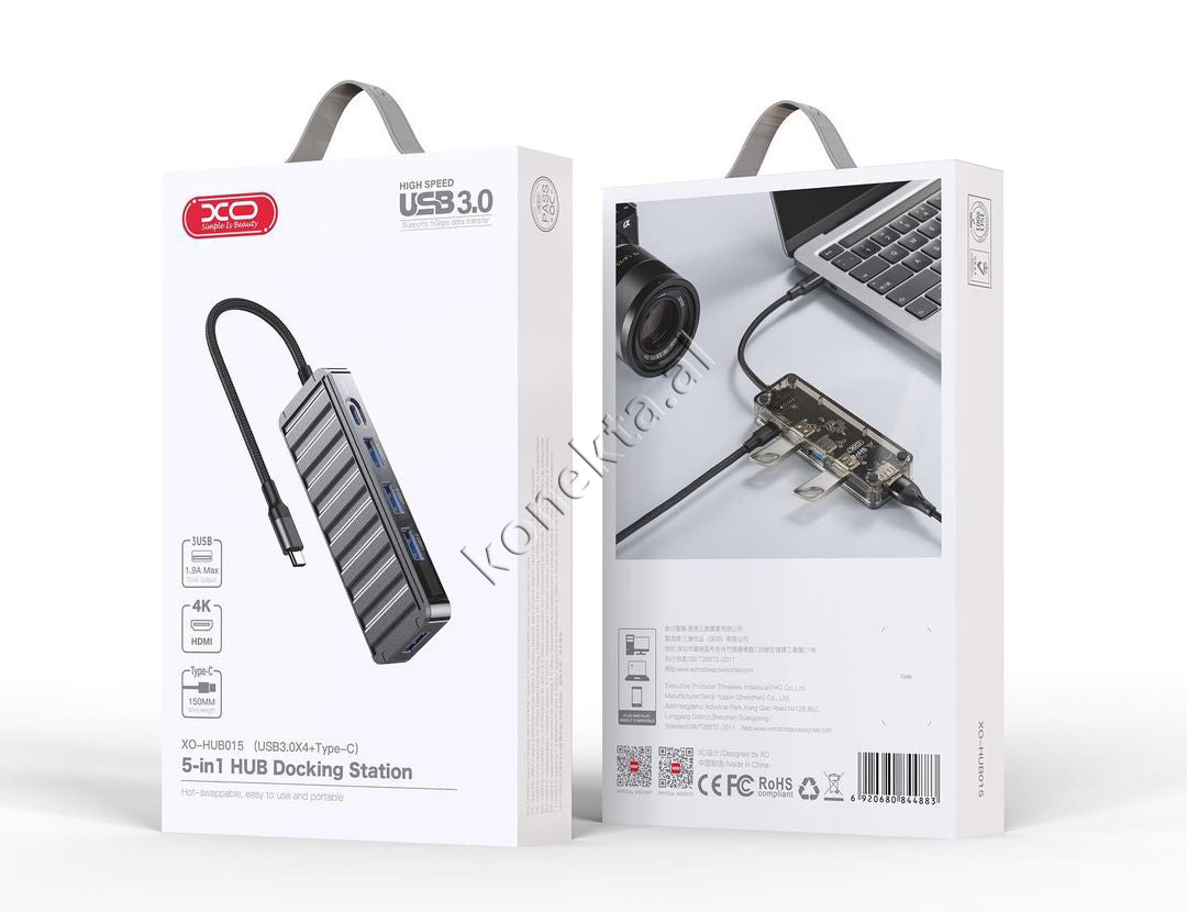 Adaptor HUB XO Me Shume Porta 5 ne 1