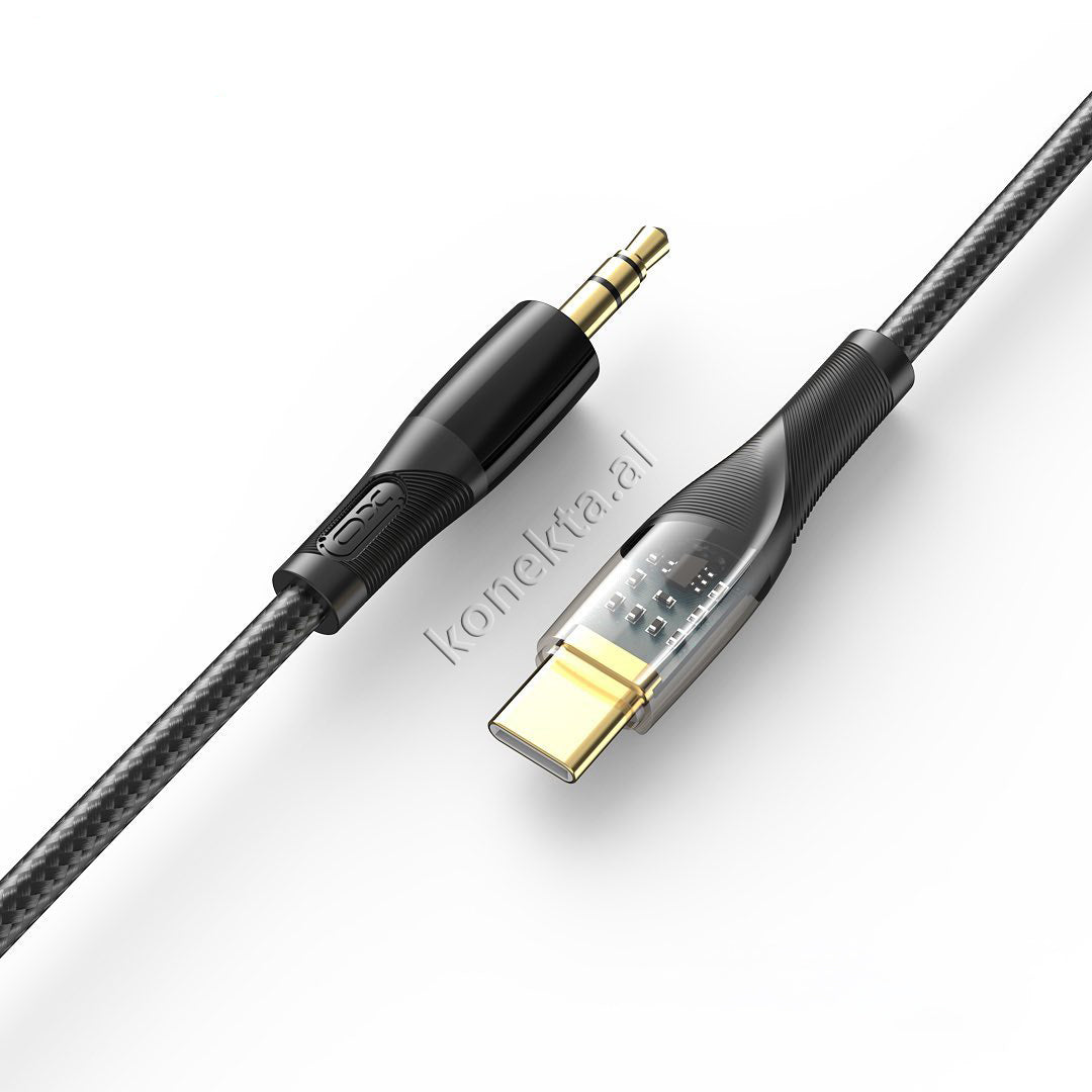 Kabell AUX 1m XO Lightning / Type-C / AUX  Ne AUX 3.5mm