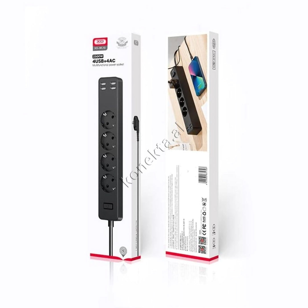 Multiprize 4 Vendeshe Me 4 Porta USB 2500W