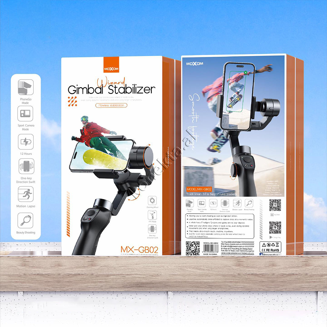 Stabilizues Telefoni Gimbal Moxom Me 3 Akse