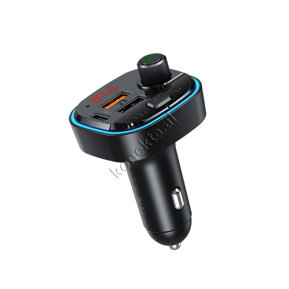 Adaptor Karikimi Me Ndricim, Panel Digjital Dhe Mp3 Me Bluetooth Per Makine XO