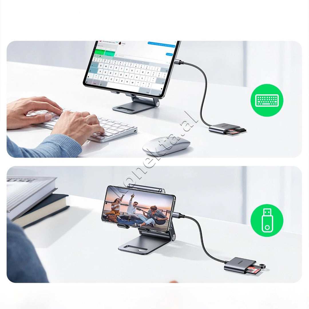 Lexues Kartash SD/TF 3 Ne 1 Ugreen Me Porte USB Dhe Kabell Type-C