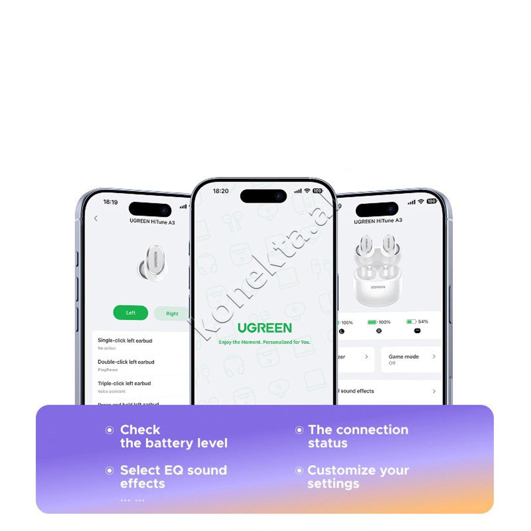Kufje Cift Me Bluetooth Dots Ugreen