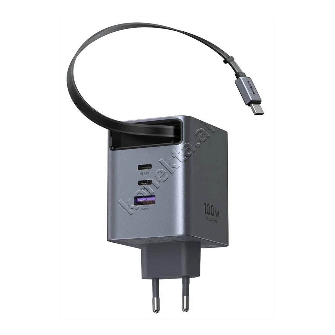Adaptor Karikimi Nexode Pro 100W GaN Me Fishe USB-C Ugreen