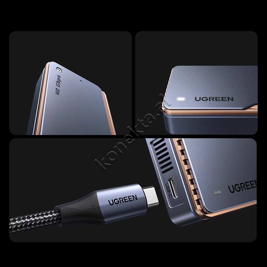Mbajtese SSD M.2 NVMe Me USB4 40Gb/s Dhe Ftohje Aktive Ugreen