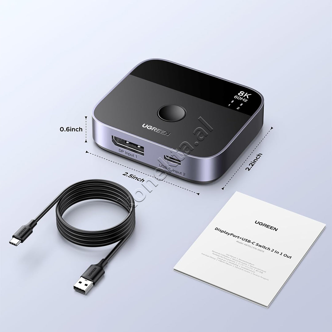 Switch 2 Ne 1 DisplayPort Ne USB-C Ugreen