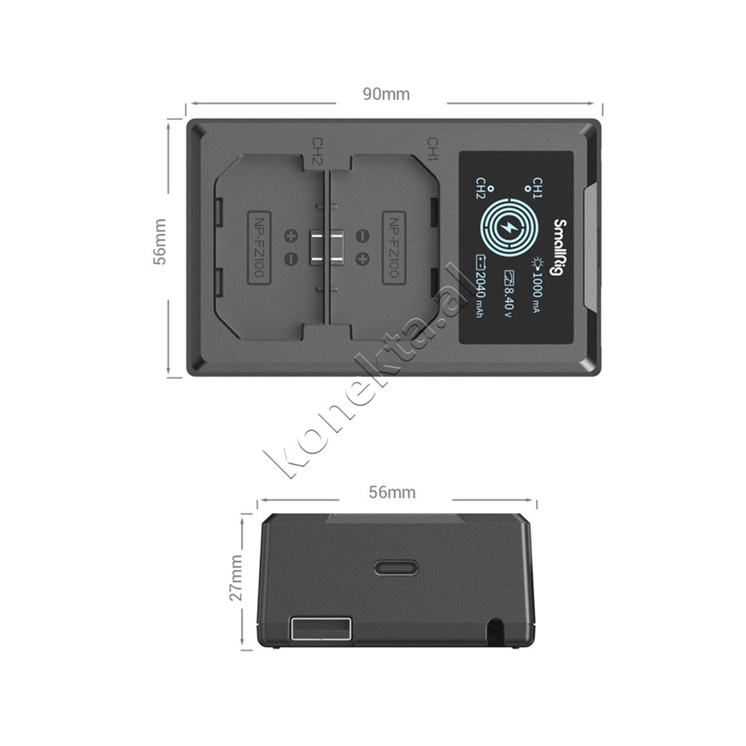 Karikues Dual Per Baterine Sony NP-FZ100 SmallRig 4087