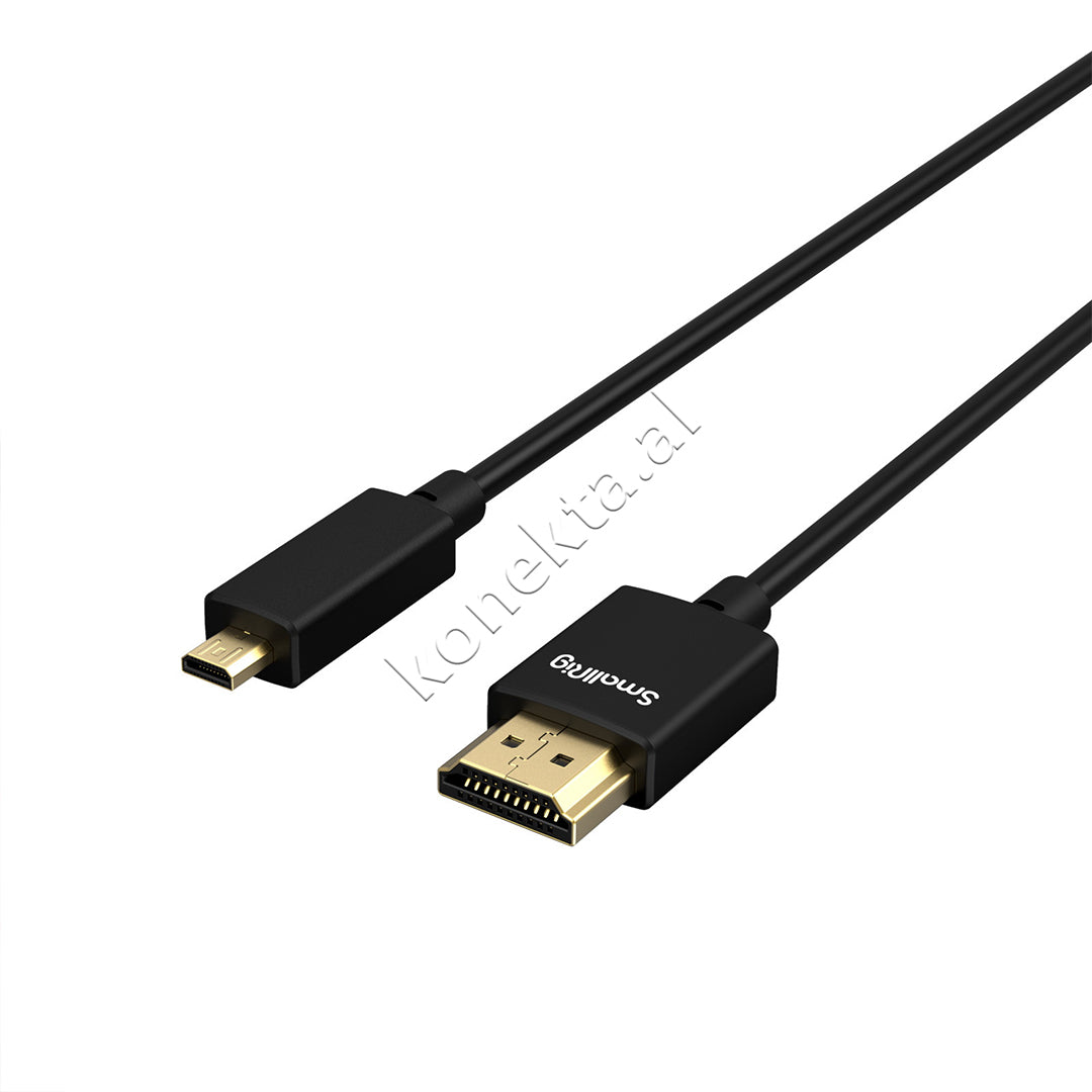 Kabell Micro HDMI 2.0 - HDMI 2.0 4K 55cm SmallRig 3043B