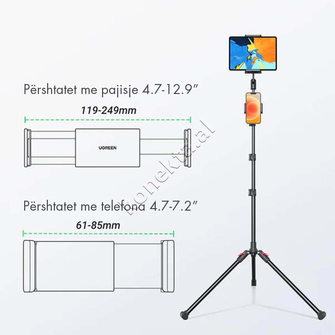 Trekembesh (Tripod) Profesional Per Telefon Dhe Tablet UGreen