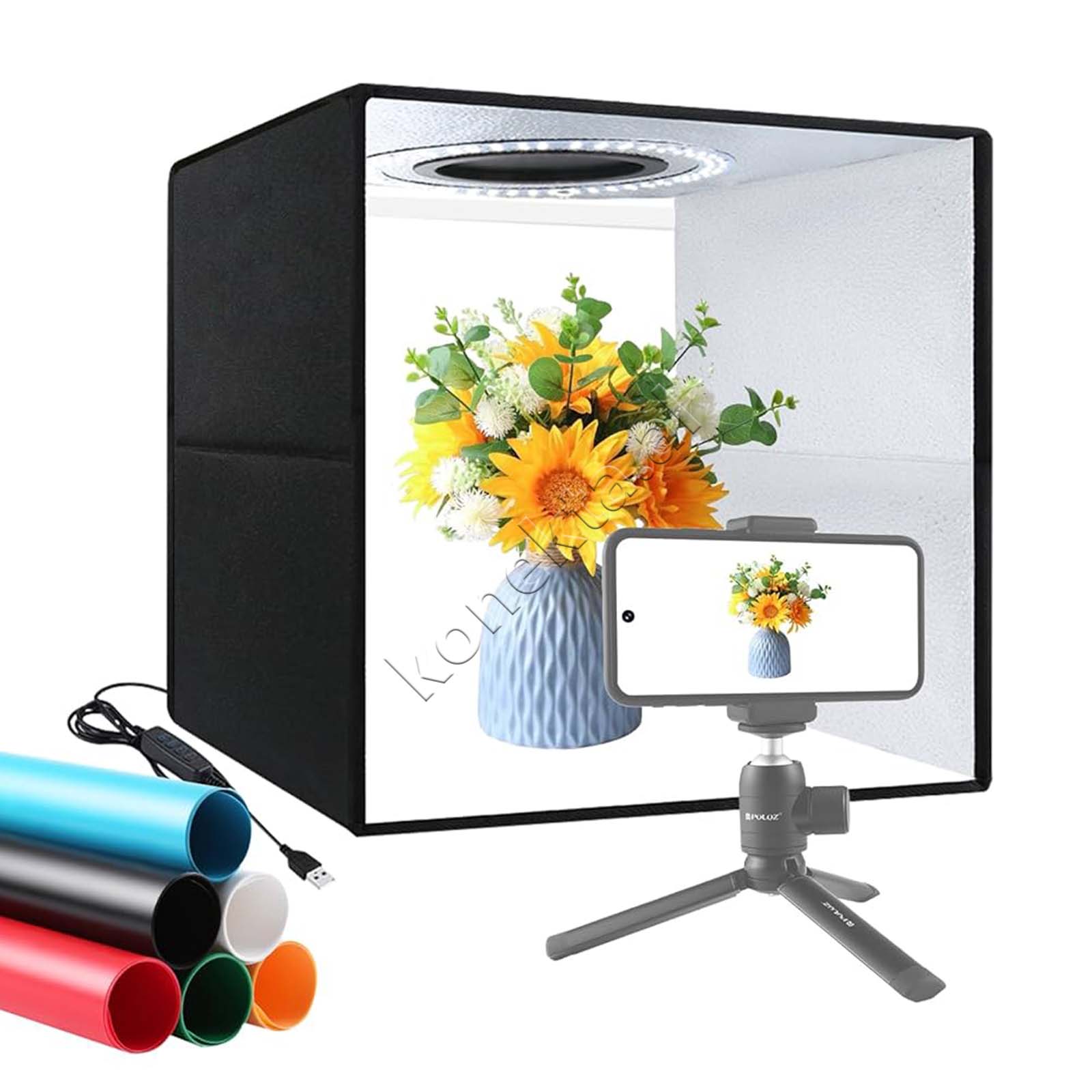 Studio Box Me Drite LED Per Fotografi Dhe Video Profesionale Jmary