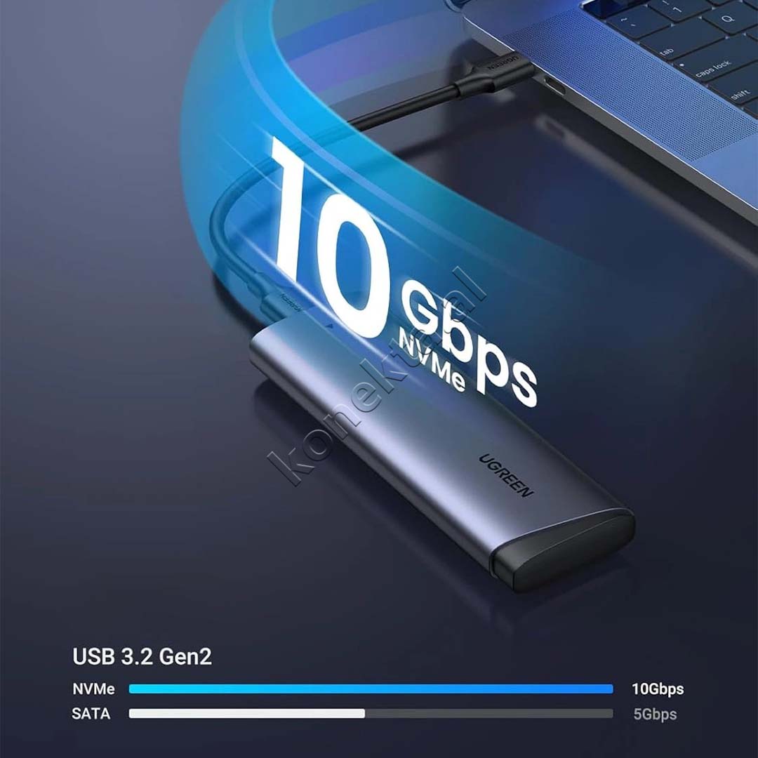 Mbajtese Dhe Lexuese SSD M.2 NVME 10Gbps Ugreen