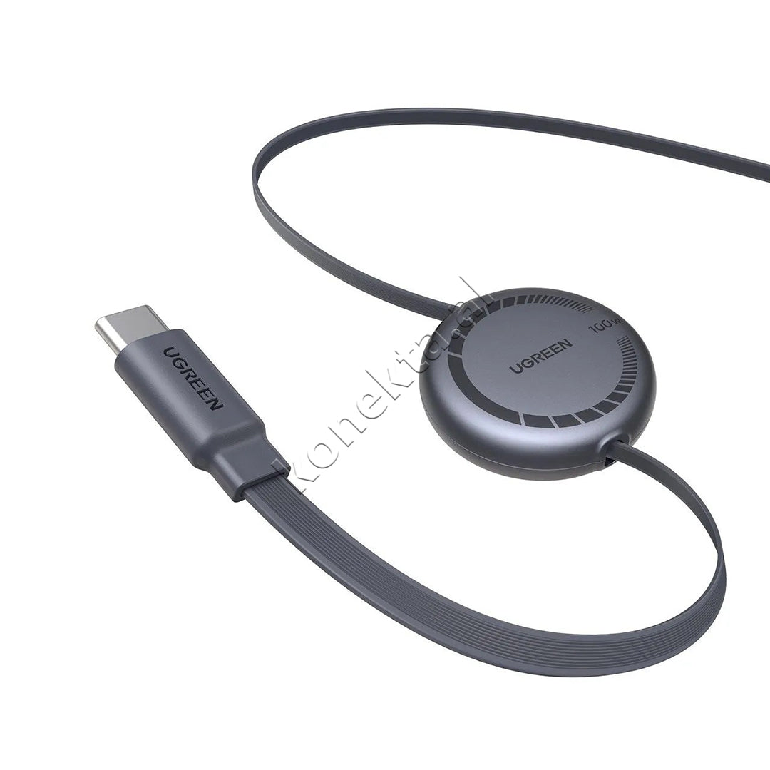 Kabllo Inteligjente USB-C 100W 1m Me Terheqje Automatike Ugreen