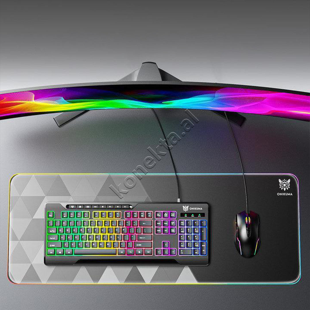 Tastiere Gaming Ergonomike Me Ndriçim RGB Onikuma
