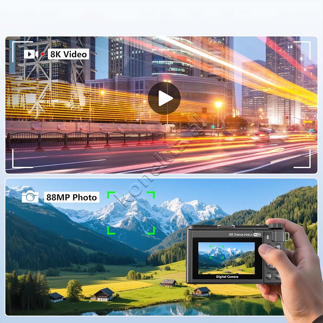 Kamera Digjitale 8K ULTRA HD 88MP