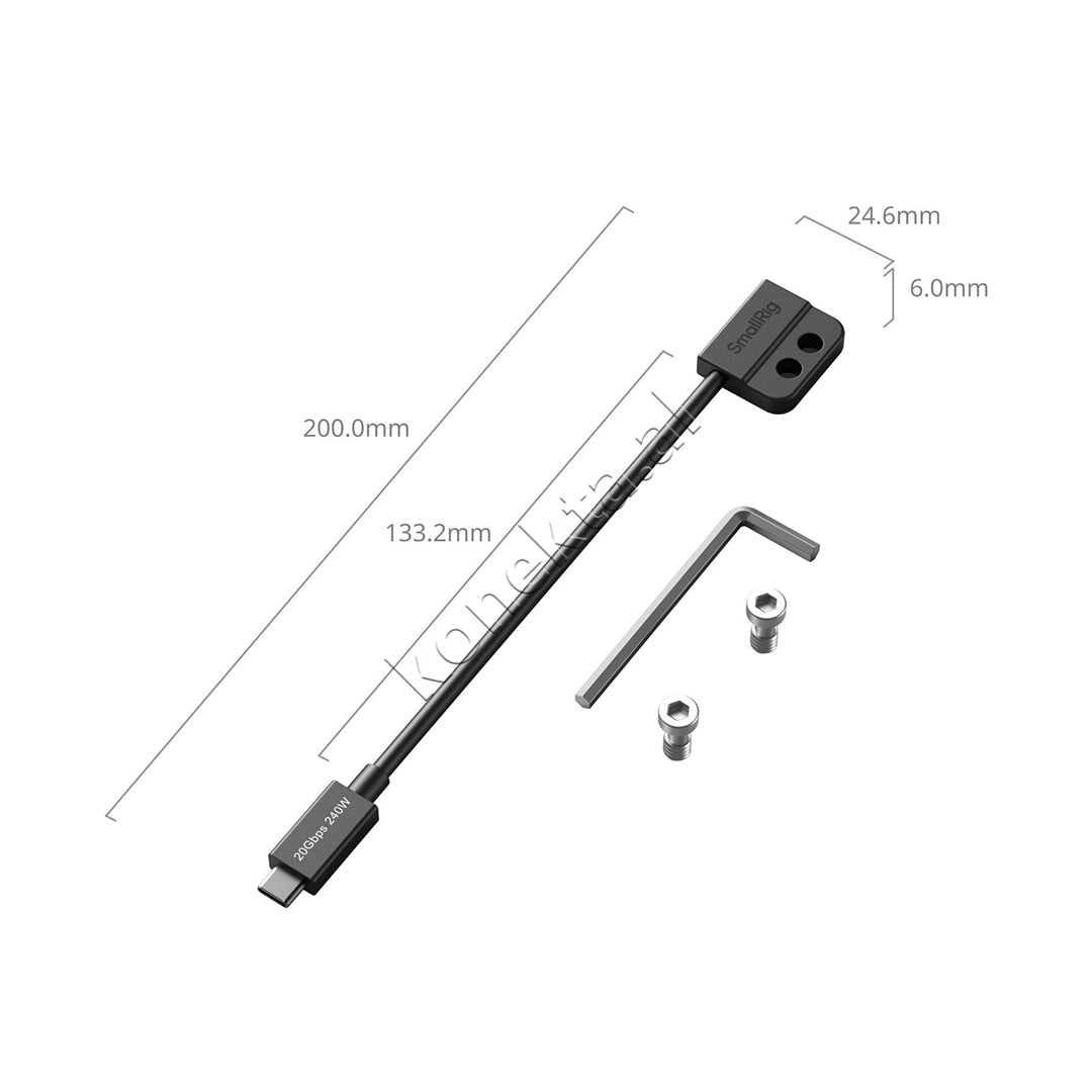 Kabell USB-C (M) - USB-C (F) 20cm SmallRig 5078