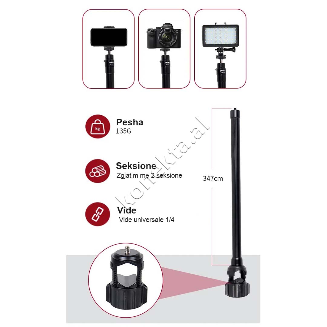 Aksesor Zgjatues Prej Alumini Me Montim Ne Tripod Jmary