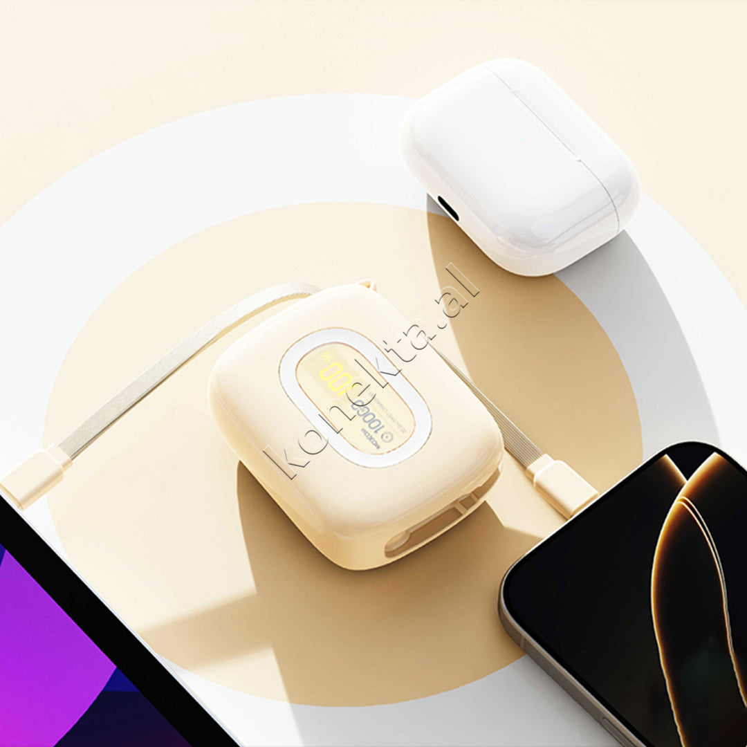 Bateri E Jashtme Me Fishe Type-C Dhe Lightning 10'000mAh Moxom