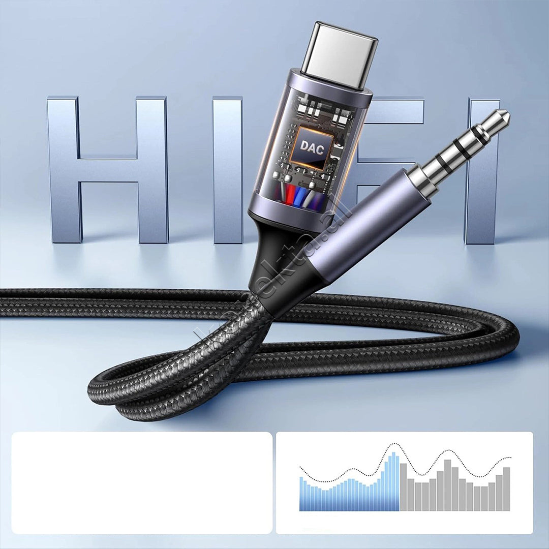 Adaptor Audio 2 Ne 1 USB-C - USB-A/C + AUX Ugreen