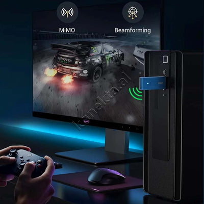 Adaptor Wi-Fi 6 Me Frekuence Te Dyfishte Ugreen