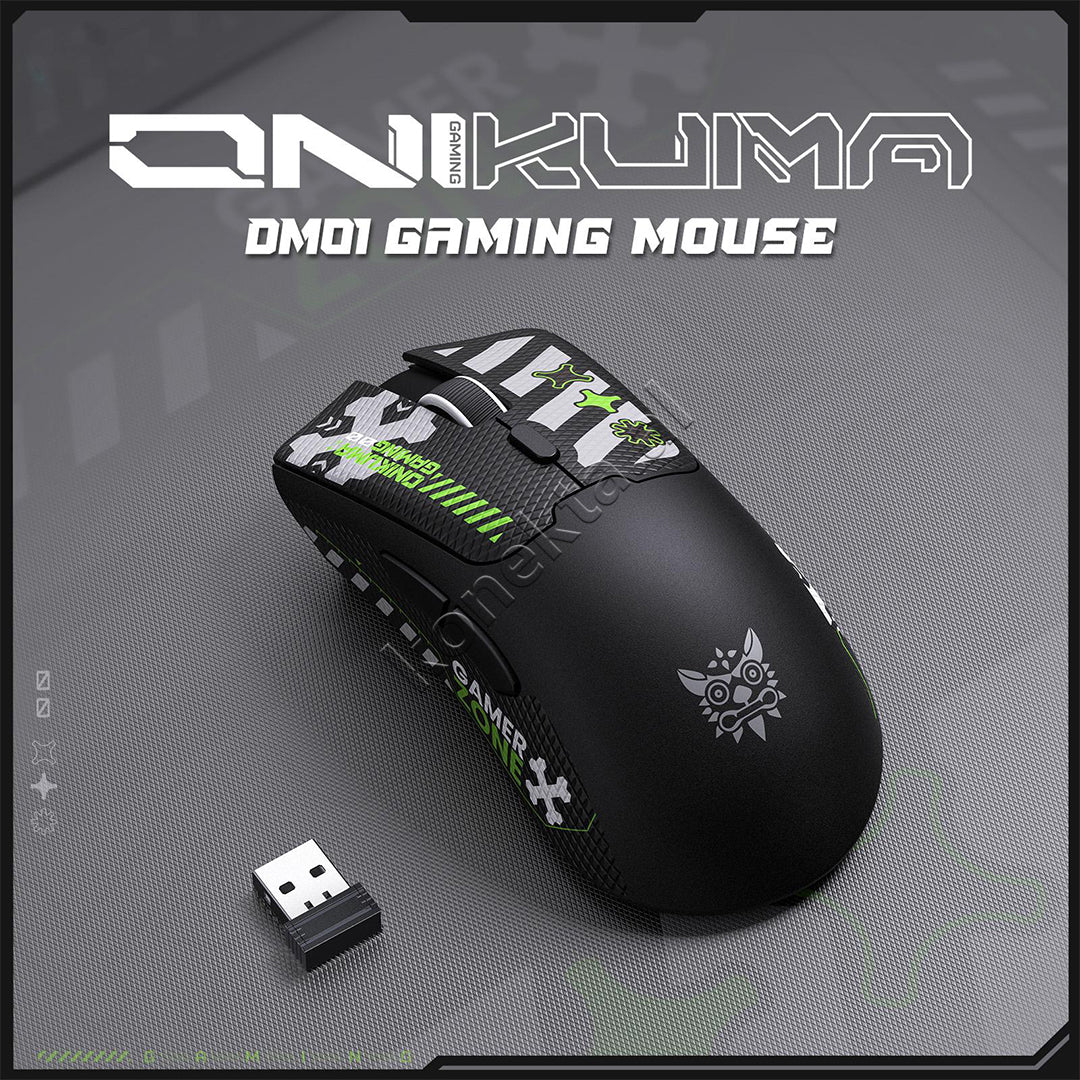 Maus Gaming Wireless Tri-Mode 12800 DPI Onikuma