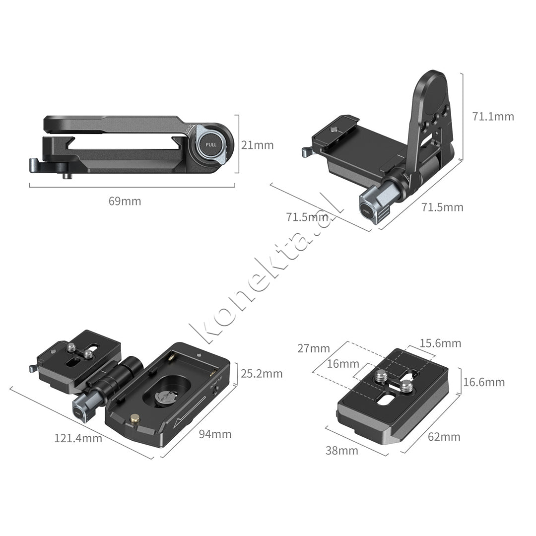 NP-F Battery Adapter Mount Plate Kit For Mirrorless Cameras SmallRig 4696