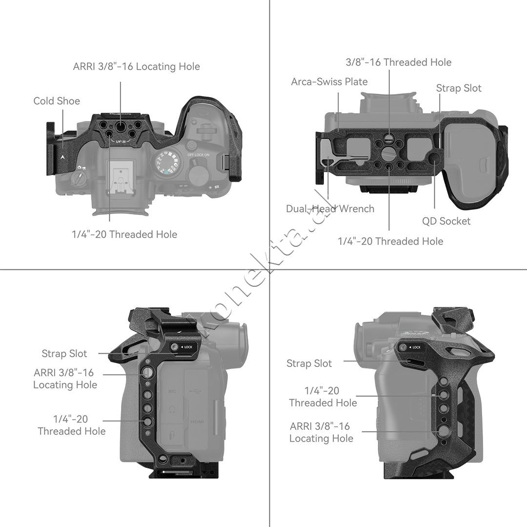 Aksesor “Black Mamba” Cage for Canon EOS R6 Mark II / R6 Mark III SmallRig 4161