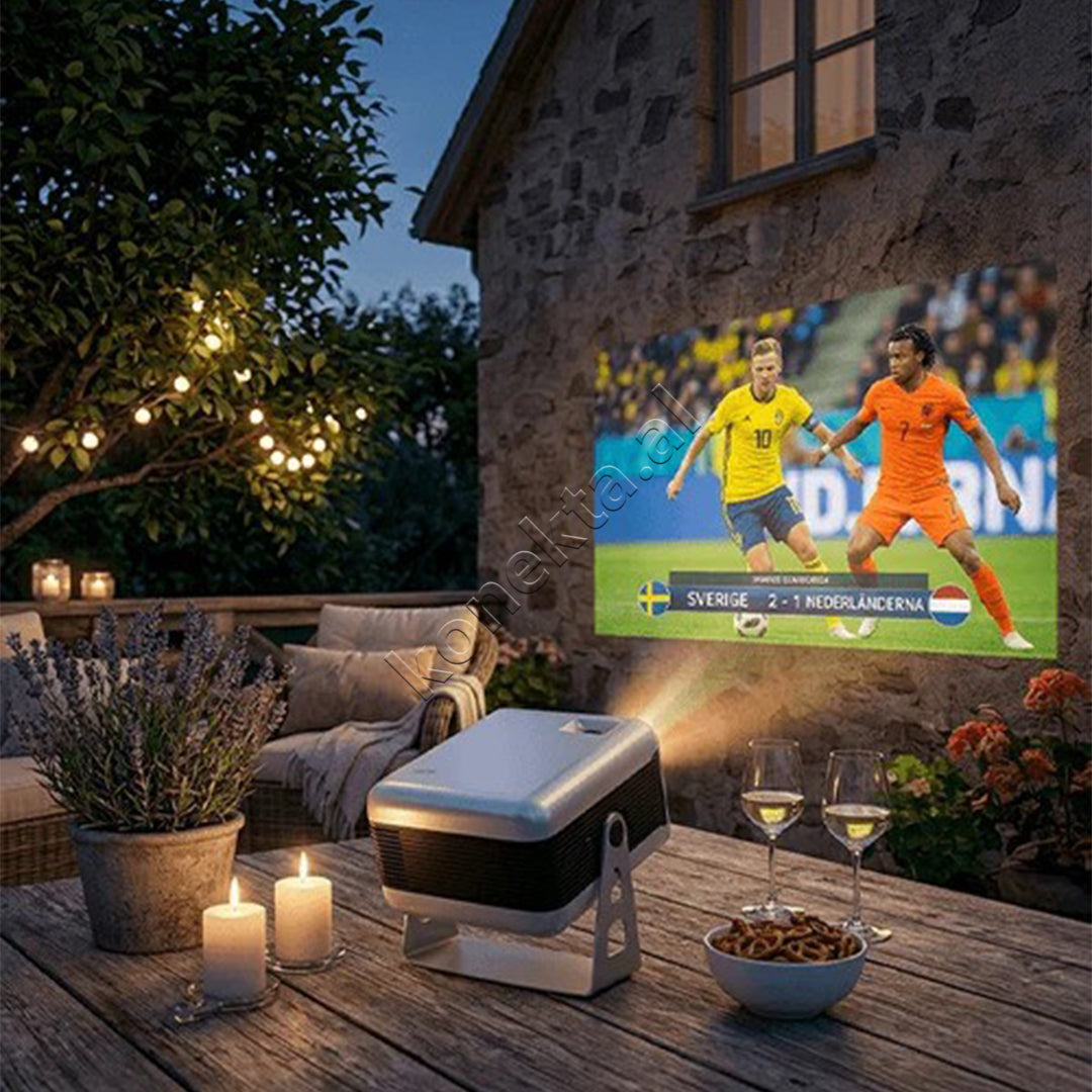 Projektor Wireless Full HD Me WiFi 6 600 ANSI Lumens