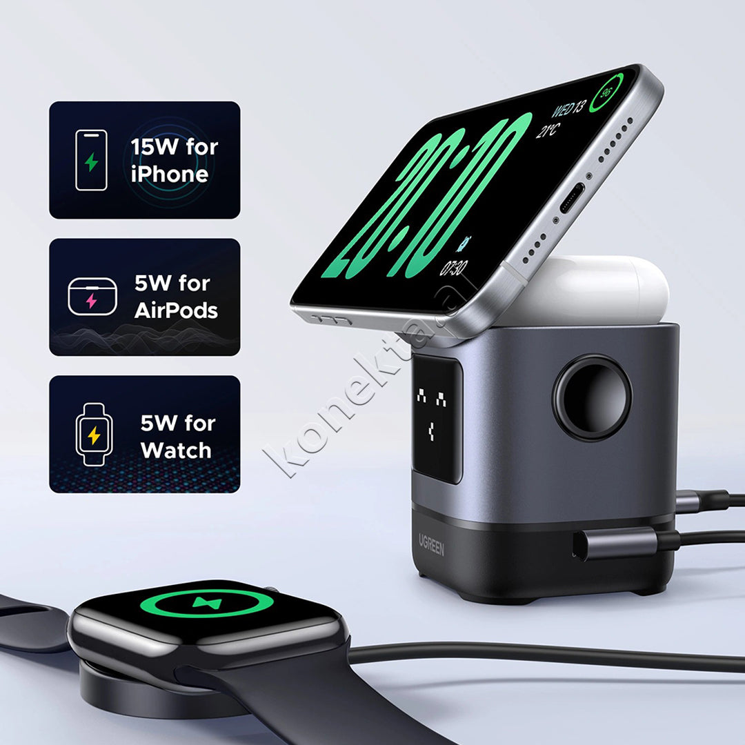 Mbajtese Celulari Magnetike Dhe Karikues Wireless Ugreen Uno 25W