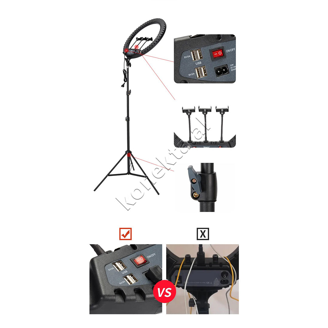 Drite Rrethore Profesionale 21" Ring Light Jmary