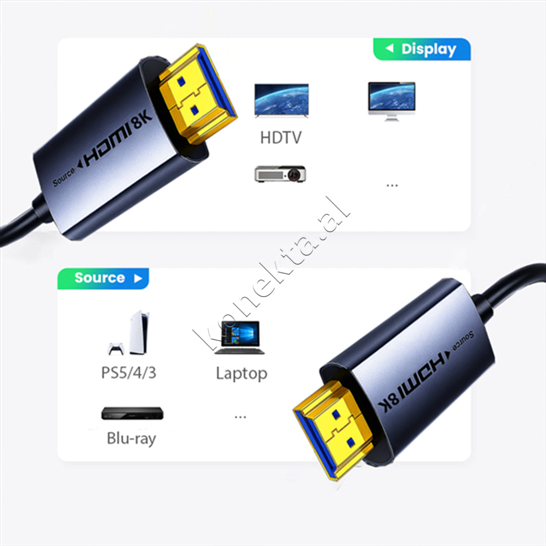 Kabell HDMI - HDMI 2.1 8K 20m Ugreen