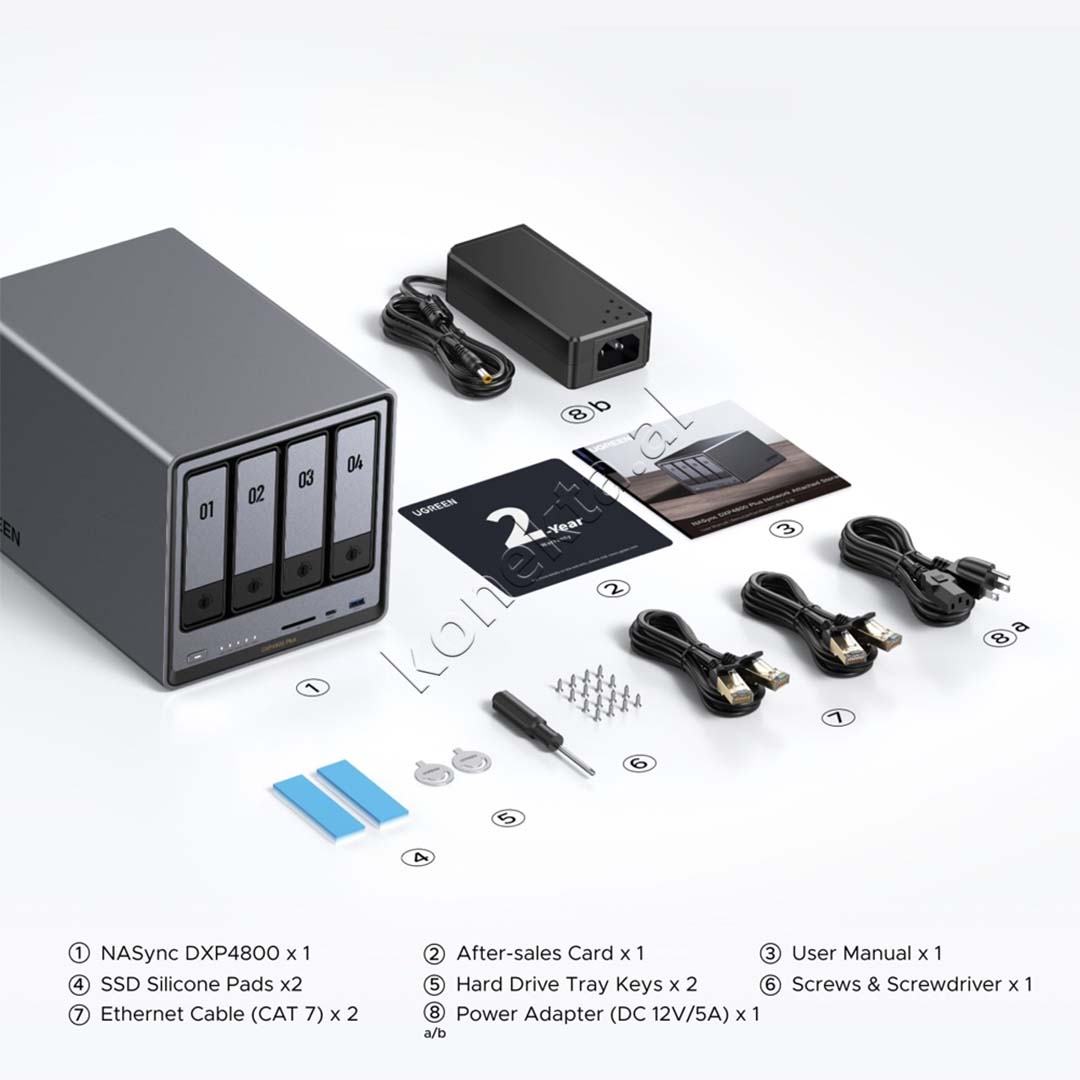 Sistem Nas Ugreen Me 4 Porta Per Ruajtjen Dhe Leximin E Hdd-ve