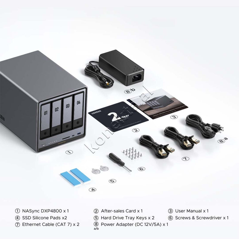 Sistem Nas Ugreen Me 4 Porta Per Ruajtjen Dhe Leximin E Hdd-ve