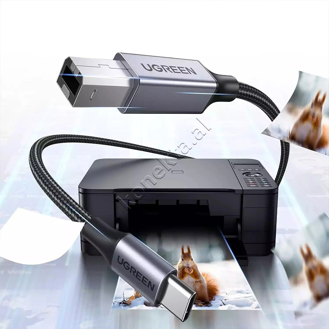 Kabell USB-C (M) Ne USB-B 2.0 (M) 3m Ugreen