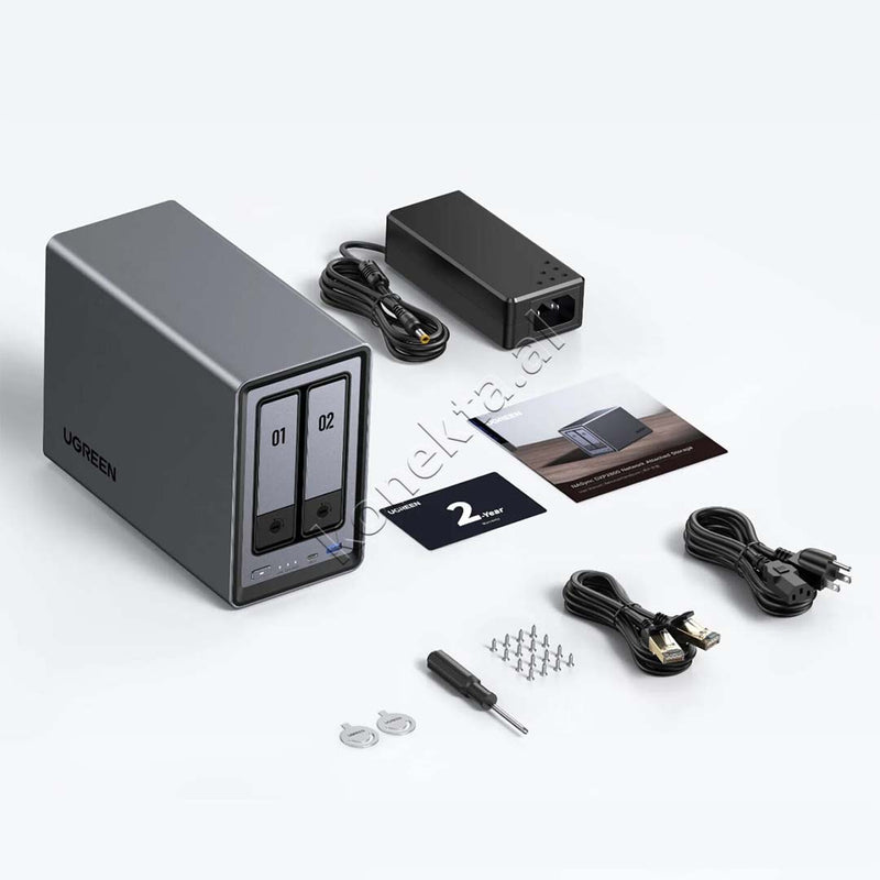 Sistem Nas Ugreen Me 2 Porta Per Ruajtjen Dhe Leximin E HDD-ve