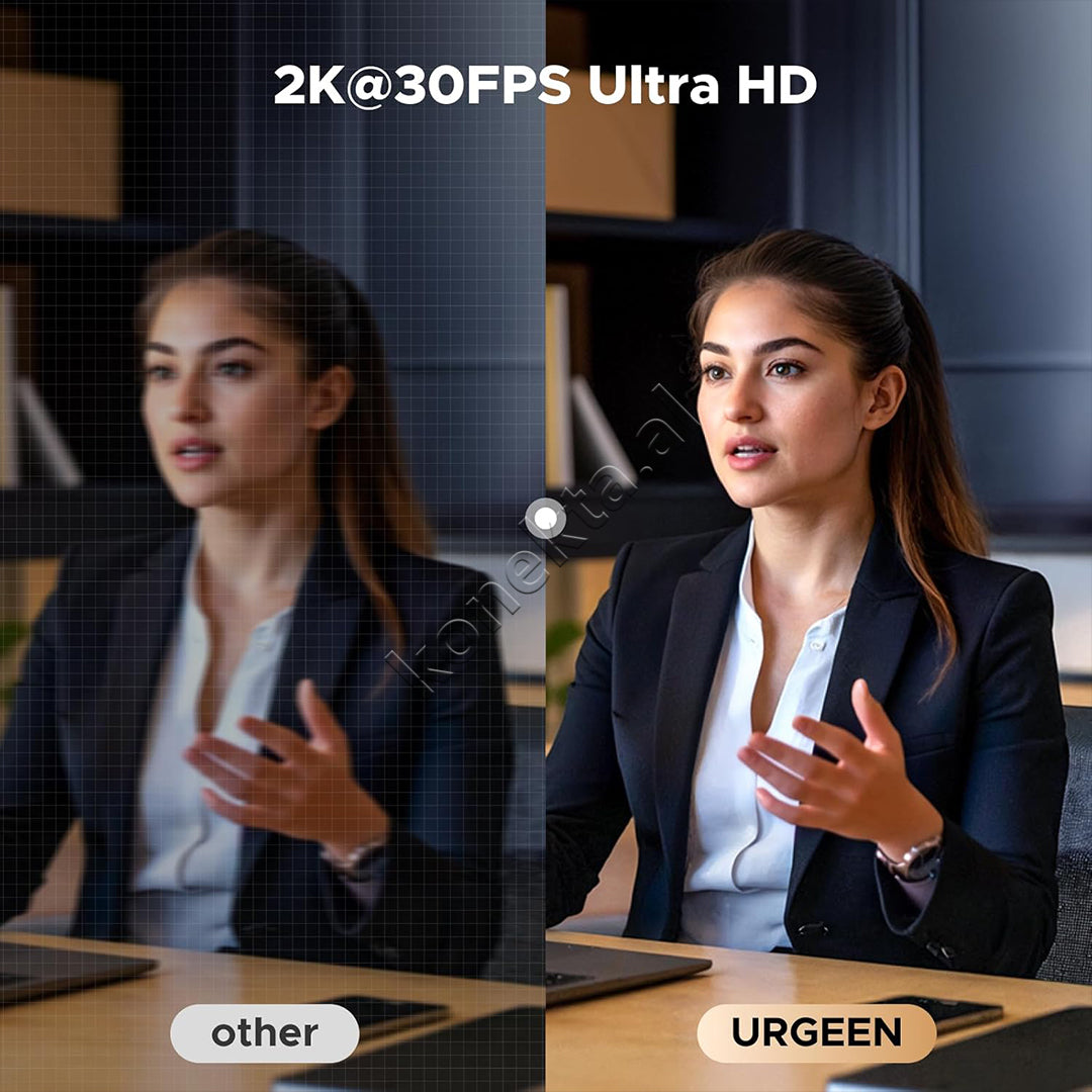 Kamera Per Kompjuter Webcam 2K Me Drite Led Ugreen