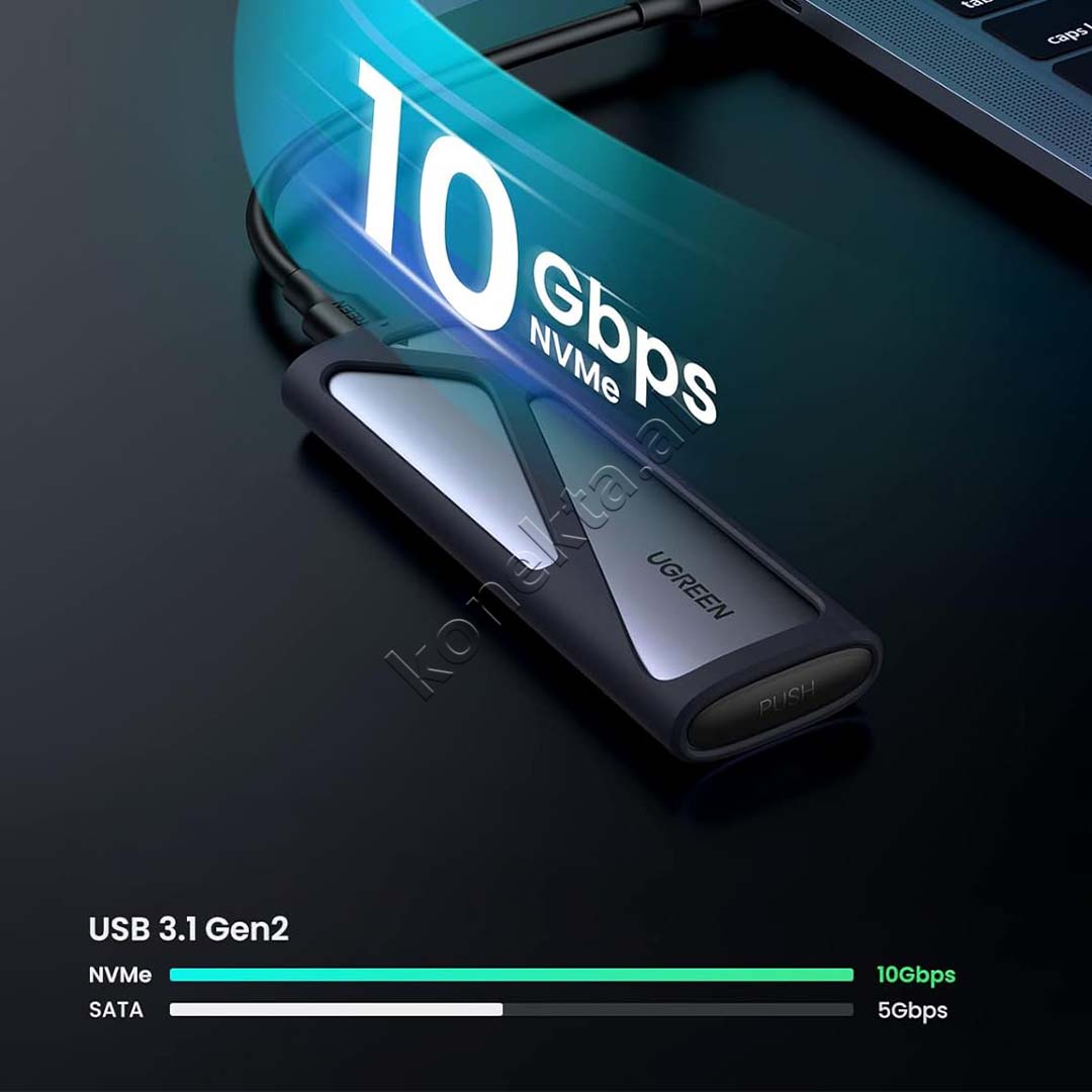 Mbajtese Dhe Lexuese SSD M.2 NVME 10Gbps Ugreen