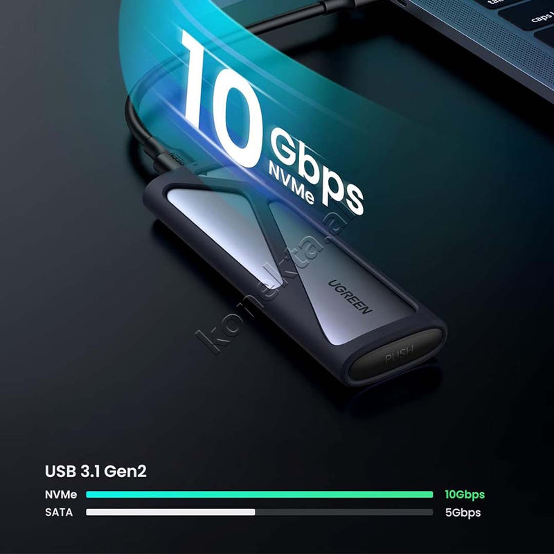 Mbajtese Dhe Lexuese SSD M.2 NVME 10Gbps Ugreen