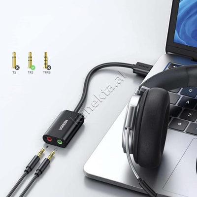 Adaptor Audio USB-A 2.0 ne 3.5mm Ugreen